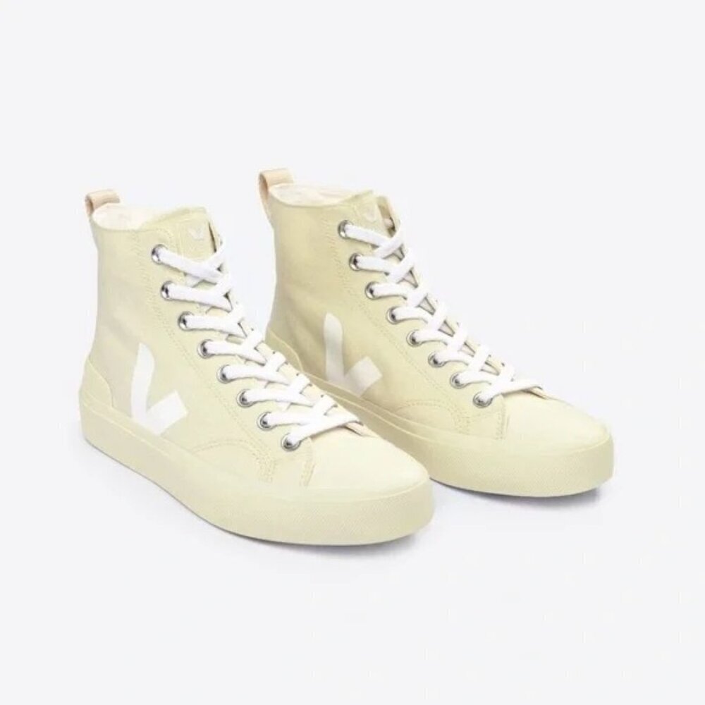 Veja Wata II Butter White High Top Sneakers Canvas Women's EU 36 US 5 UK 3 NEW